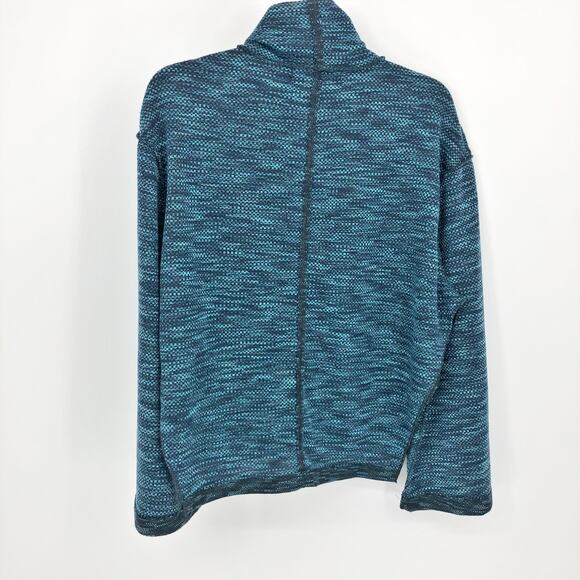 FREE PEOPLE Sunny Days Turtleneck Sweater XS Blue Overboard Combo Relaxed NWT - Picture 6 of 11